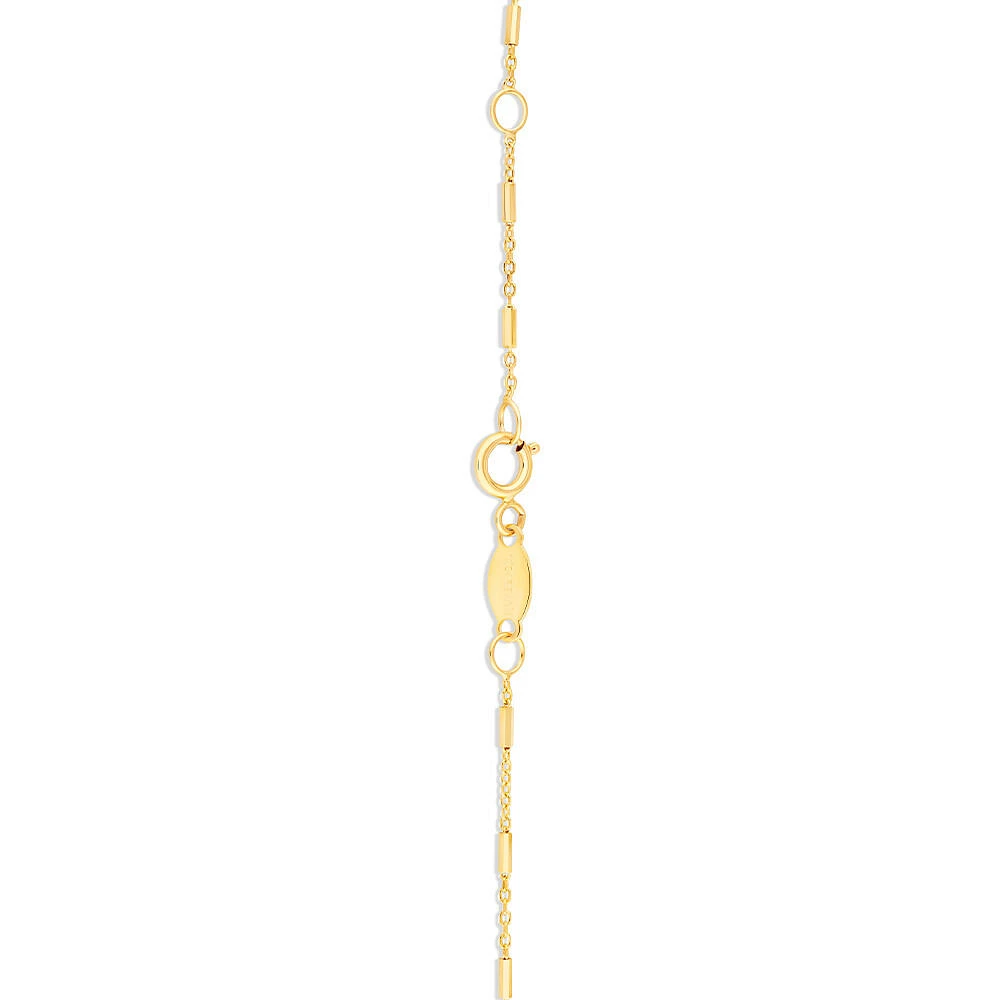 Tube Station Cable Bracelet in 10kt Yellow Gold