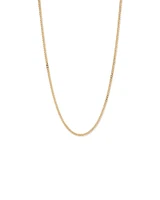 55cm (22") 4.2mm Width Semi Solid Diamond Cut Curb Chain in 10kt Yellow Gold