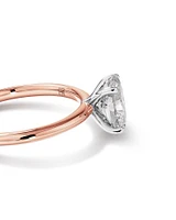 1.25 Carat TW Oval Laboratory-Grown Diamond Solitaire Engagement Ring in 14kt Yellow and White Gold