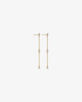 0.32 Carat TW Fancy Cut Laboratory-Grown Diamond Drop Earrings in 10kt Yellow Gold