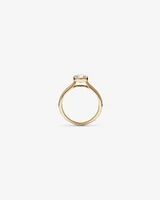 1.25 Carat TW Pear Cut Laboratory-Grown Diamond Solitaire Bezel Set Engagement Ring in 14kt Yellow Gold