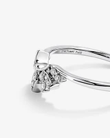 Wedding Ring with 0.14 Carat TW of Diamonds in 14kt White Gold