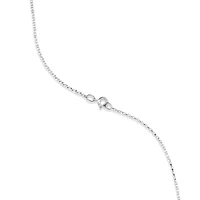 A' Initial necklace with 0.10 Carat TW of Diamonds in 10kt White Gold