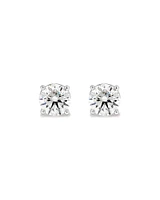 1.00 Carat TW Canadian Diamond Solitaire Stud Earrings in 18kt White Cold