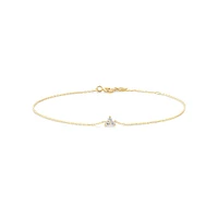 Bracelet With 0.08 Carat TW Diamonds in 10kt Yellow Gold