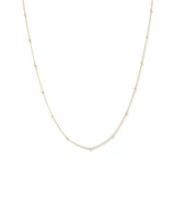 45cm (18") 2mm-2.5mm Width Adjustable Bead Necklace in 10kt Yellow Gold