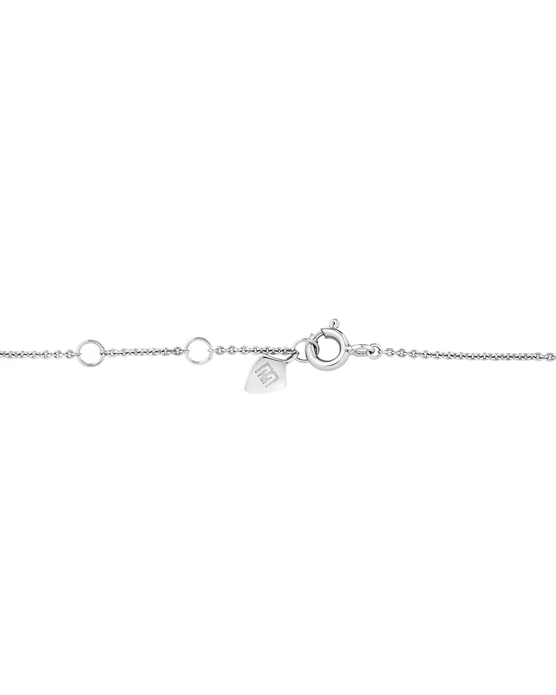 Station Bracelet with 0.10 Carat TW of Diamonds in Sterling Silver