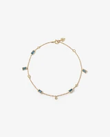 Serendipity Bracelet with London Blue Topaz in 10kt Yellow Gold