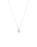 1.00 Carat TW Diamond Halo Everlight Pendant in 10kt Gold