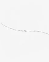 A' Initial necklace with 0.10 Carat TW of Diamonds in 10kt White Gold