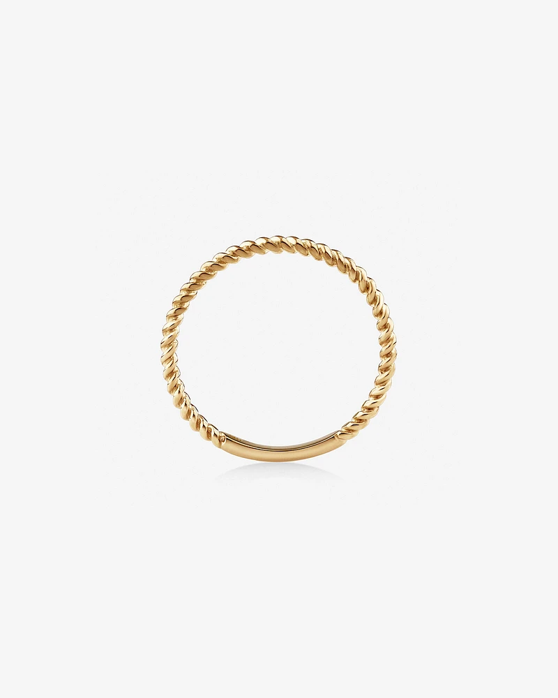 Twisted Band Ring in 10kt Yellow Gold