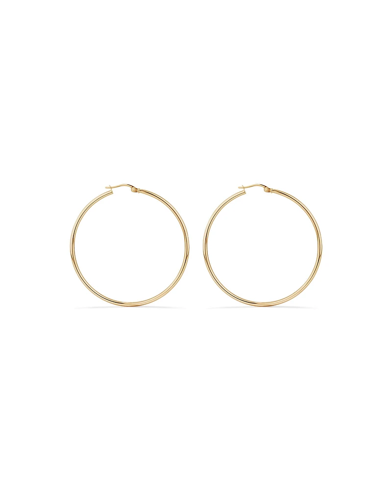 45mm Hoop Earrings in 10kt Yellow Gold