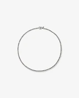 Ball Chain Necklace in Oxidised Sterling Silver