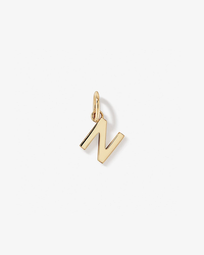 Letter Q Initial Pendant in 10kt Yellow Gold