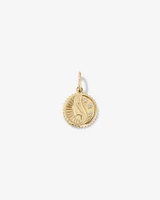 Diamond Accent Aries Zodiac Pendant in 10kt Yellow Gold