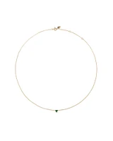 Emerald Trio Necklace in 10kt Yellow Gold