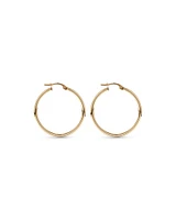 25mm Hoop Earrings in 10kt Rose Gold