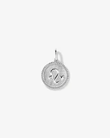 Diamond Accent Taurus Zodiac Pendant in Sterling Silver