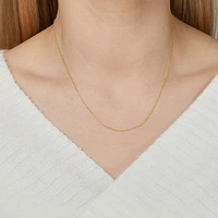 45cm (18") 1mm-1.5mm Width Solid Belcher Chain in 10kt Rose Gold