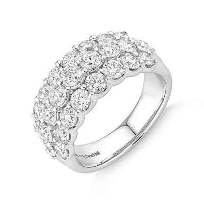 Ring with 3 Carat TW of Diamonds in 14kt White Gold