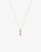 0.07 Carat TW Diamond Knots Pendant in 10kt Yellow Gold