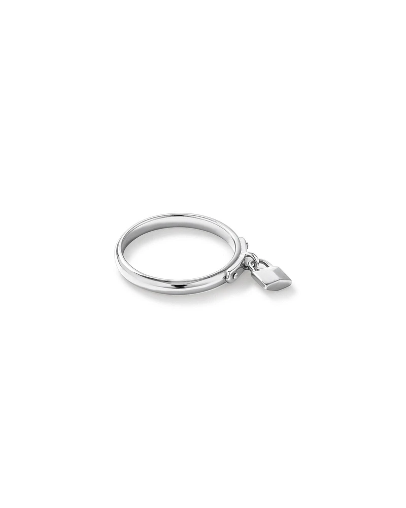 Bague Signature Lock en argent sterling