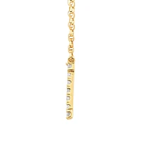"K" Initial Necklace with 0.10 Carat TW of Diamonds in 10kt Yellow Gold