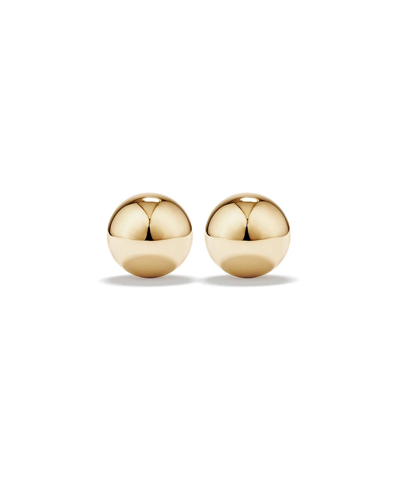 7mm Ball Stud Earrings in 10kt Yellow Gold