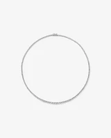 6.00 Carat TW Tennis Necklace set in 18kt White Gold