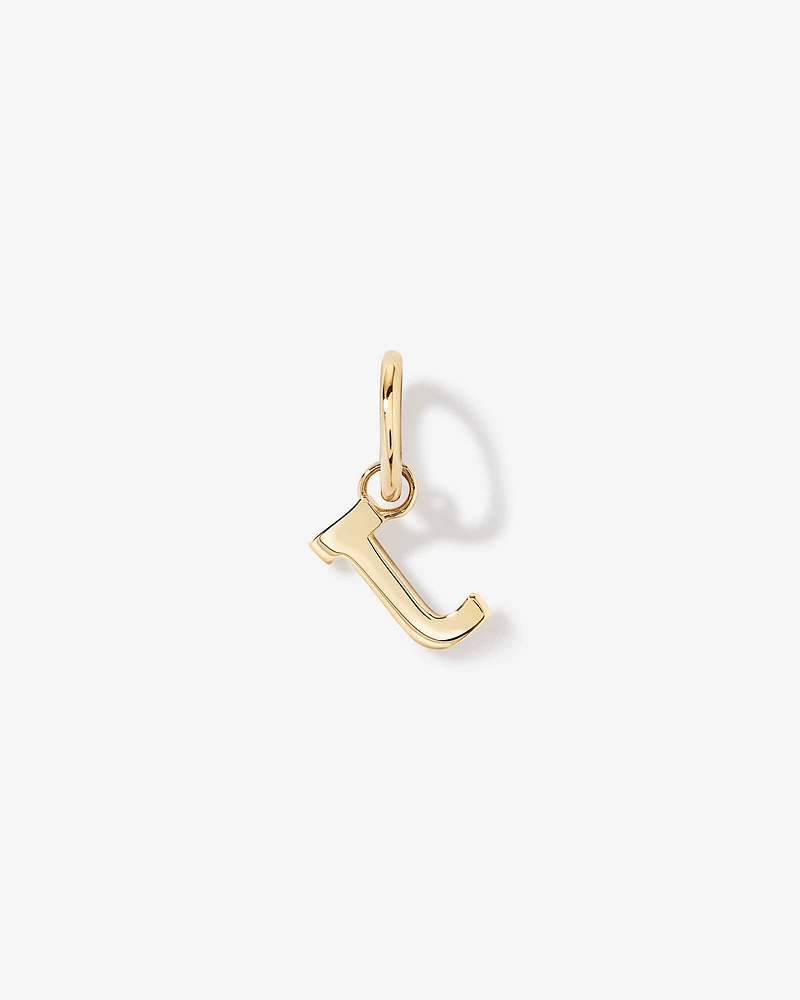 Letter Q Initial Pendant in 10kt Yellow Gold