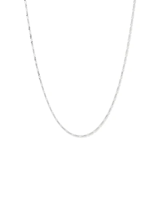 50cm (20") 1.6mm Width Figaro Chain Necklace in Sterling Silver