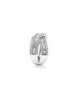 1.50 Carat TW Diamond Crossover Ring in 14kt White Gold