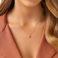 O Initial Pendant in 10kt Yellow Gold