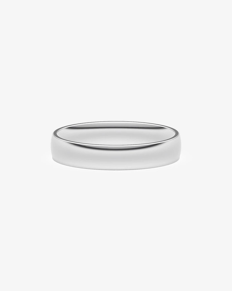 5mm Lite Half Round Wedding Band in Platinum