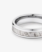 6mm Tungsten and Meteorite Wedding Band