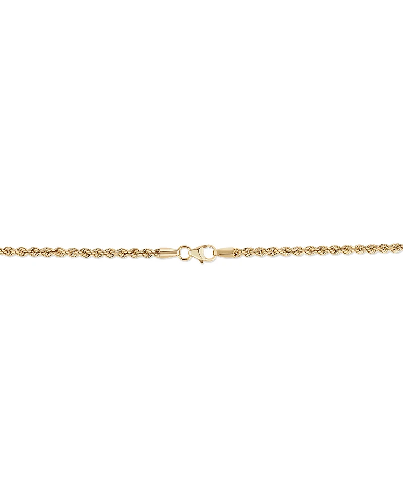 60cm (24") Rope Chain in 10kt Yellow Gold