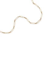 5.00mm Wide Paperclip 3 and 1 Chain in 10kt Yellow Gold