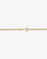 60cm (24") Hollow Curb Chain in 10kt Yellow Gold