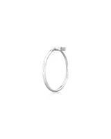 C Initial Ring in Sterling Silver