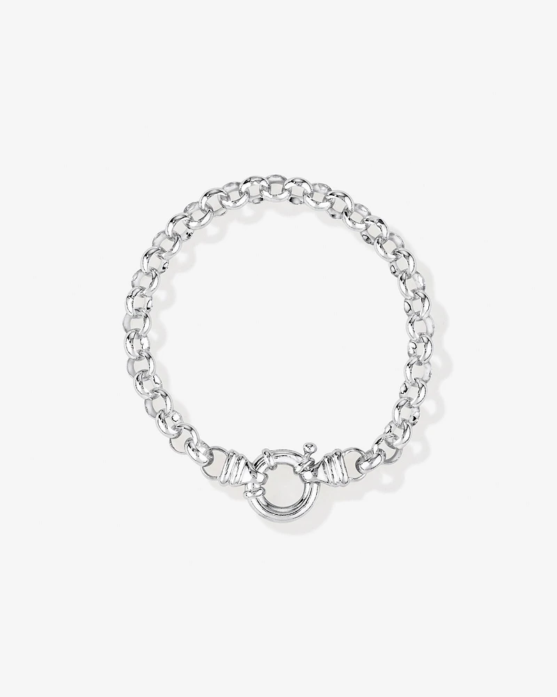 19cm (7.5") Belcher Bracelet in Sterling Silver