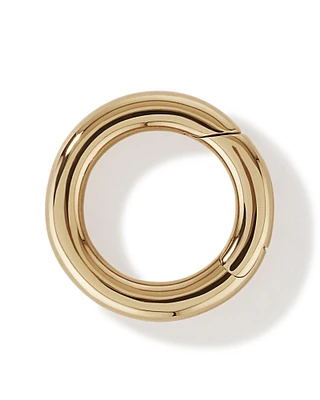 Polished Circle Pendant Connector in 10k Yellow Gold