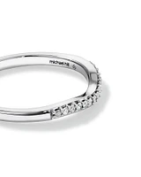 Wedding Ring with 0.10 Carat TW of Diamonds in 14kt White Gold