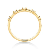 Diamond Studded Ring in 10kt Yellow Gold