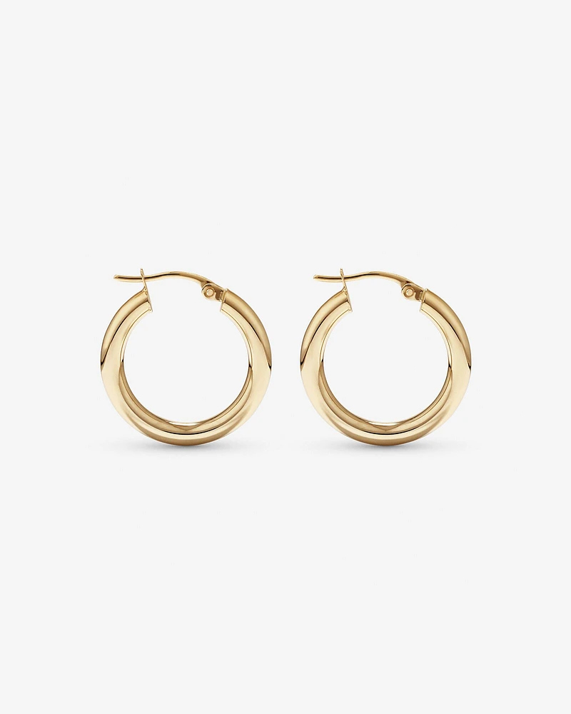 15mm Hoop Earrings in 10kt Yellow Gold