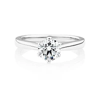 1 Carat Diamond Solitaire Ring in 14kt White Gold