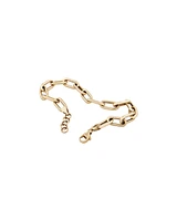 21cm (8.5") Hollow Oval Paperclip Bracelet in 10kt Yellow Gold