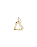 Open Love Heart Pendant in 10kt Yellow Gold