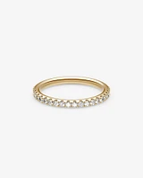 Alliance en or blanc 14 K avec diamants totalisant 0,34 ct