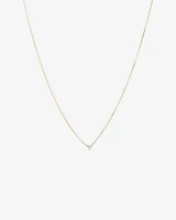 Collier en or jaune 10 K avec diamants totalisant 0,08 ct