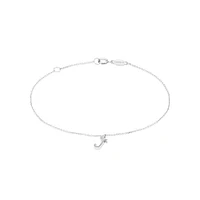 19cm (7.5") N Initial Bracelet in Sterling Silver